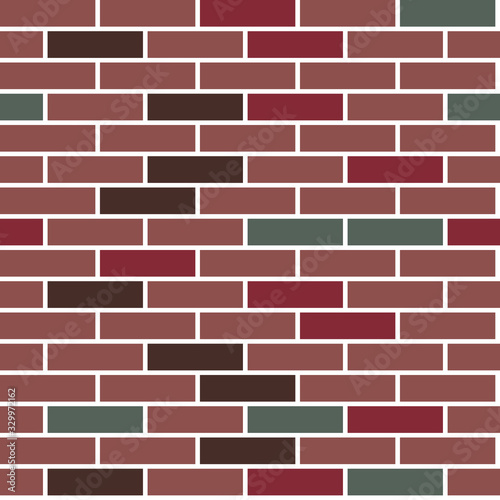 Vector Seamless Brick Texture