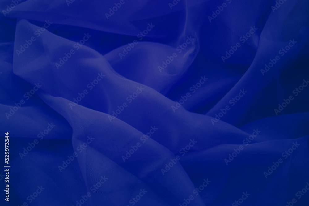 Obraz premium Navy blue background. Abstract fabric texture.