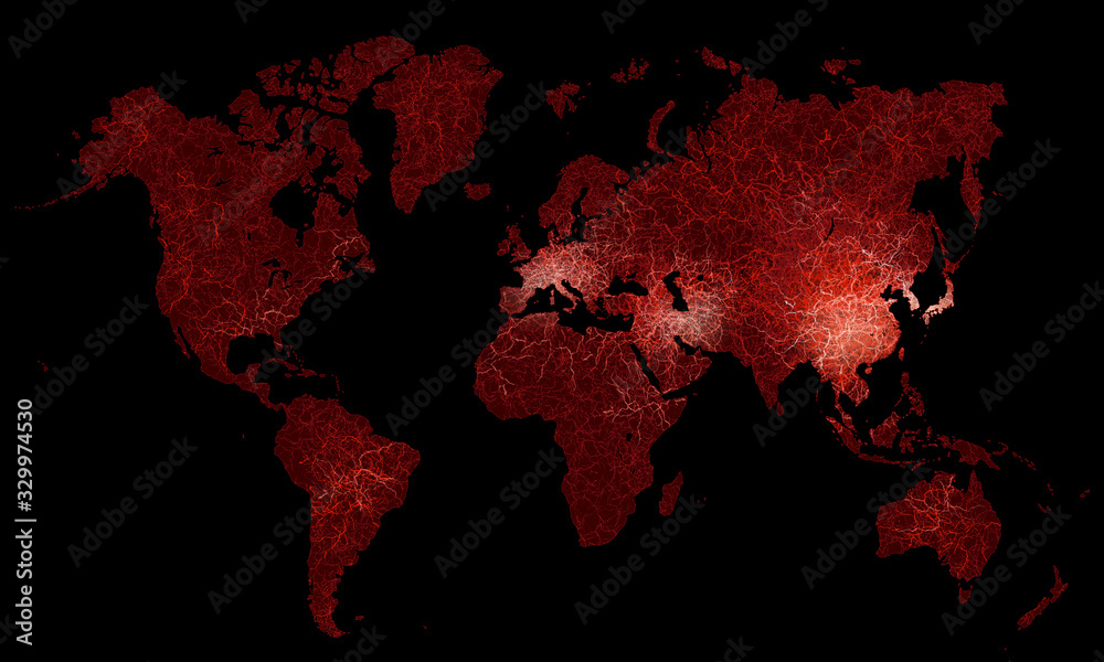 Illustration design in concept global pandemic. world map abstract backgrounders Illustration design in concept global pandemic. world map abstract backgrounders
