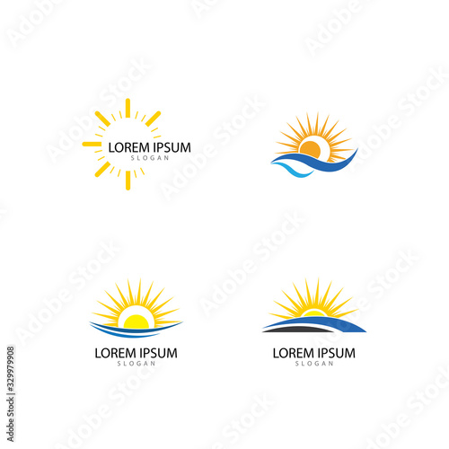 Sun Vector illustration Icon Logo Template design