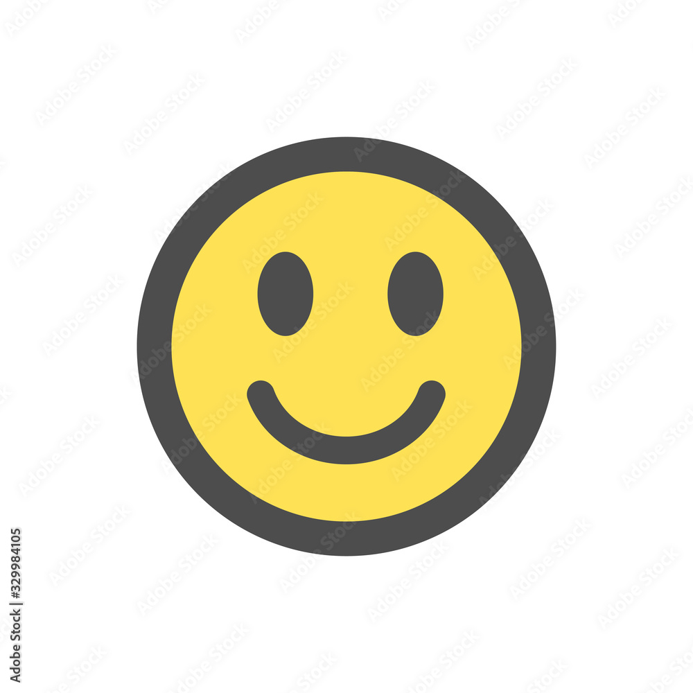 Fototapeta premium Smile Face Emoticon Icon Vector Symbol Illustration EPS 10