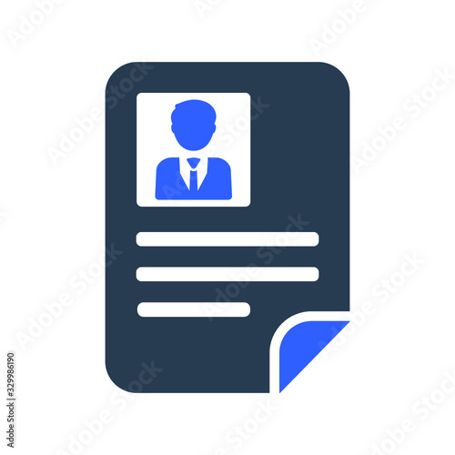 CV, resume icon