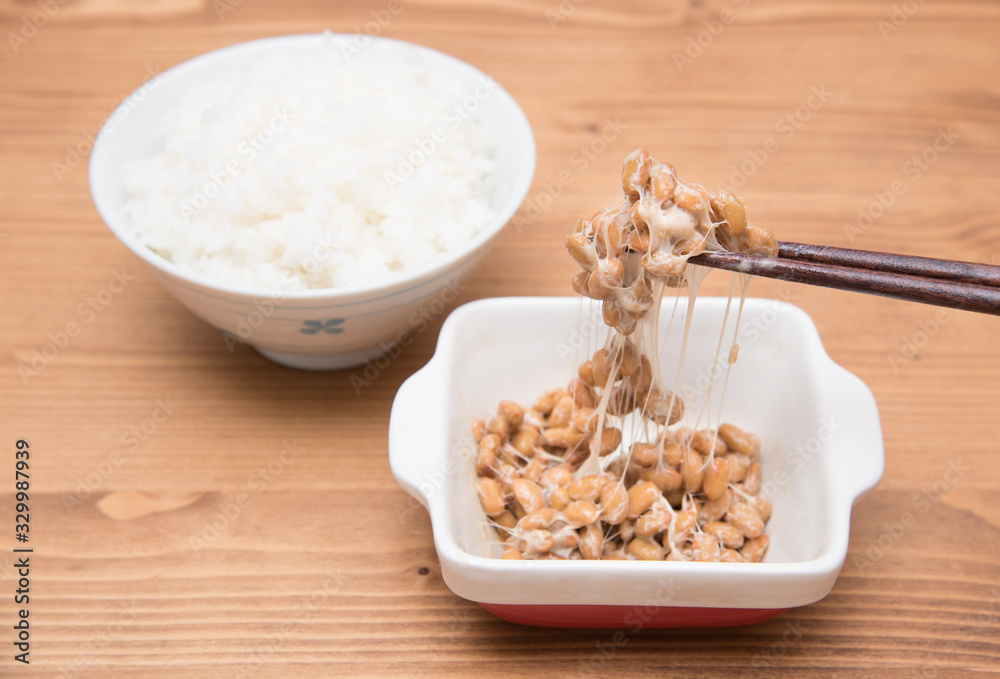 ご飯と納豆 ご飯と納豆