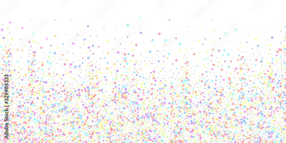 Festive confetti. Celebration stars. Colorful star