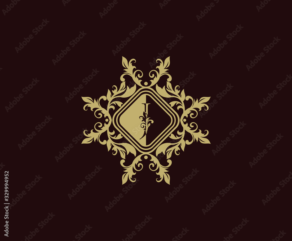 Luxury logo design with initial J. Elegant flourishes J Letter. Border carved frame logo template. Vintage vector element. Luxury logo design with initial J. Elegant flourishes J Letter. Border carved frame logo template. Vintage vector element.