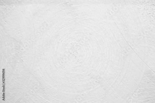 White wall abstract textured background with circle line.