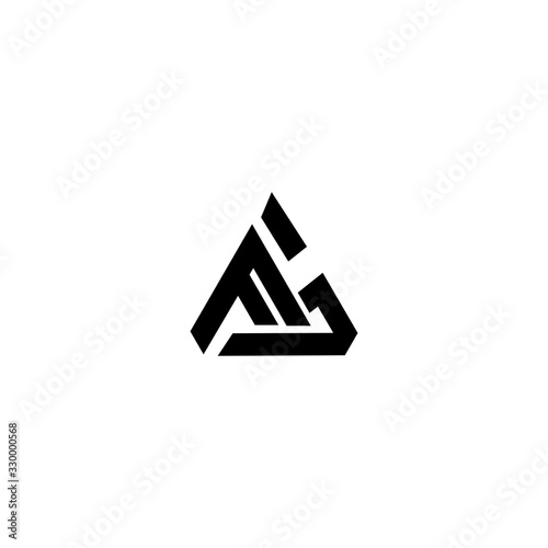 FG GF Letter Logo Design Vector