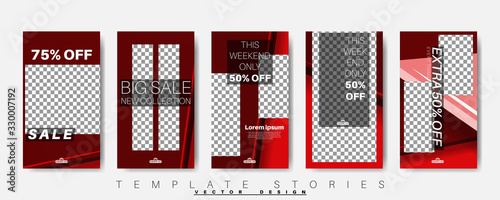 Editable story background template. Vector background for modern designs for social media. post Layout for promotion
