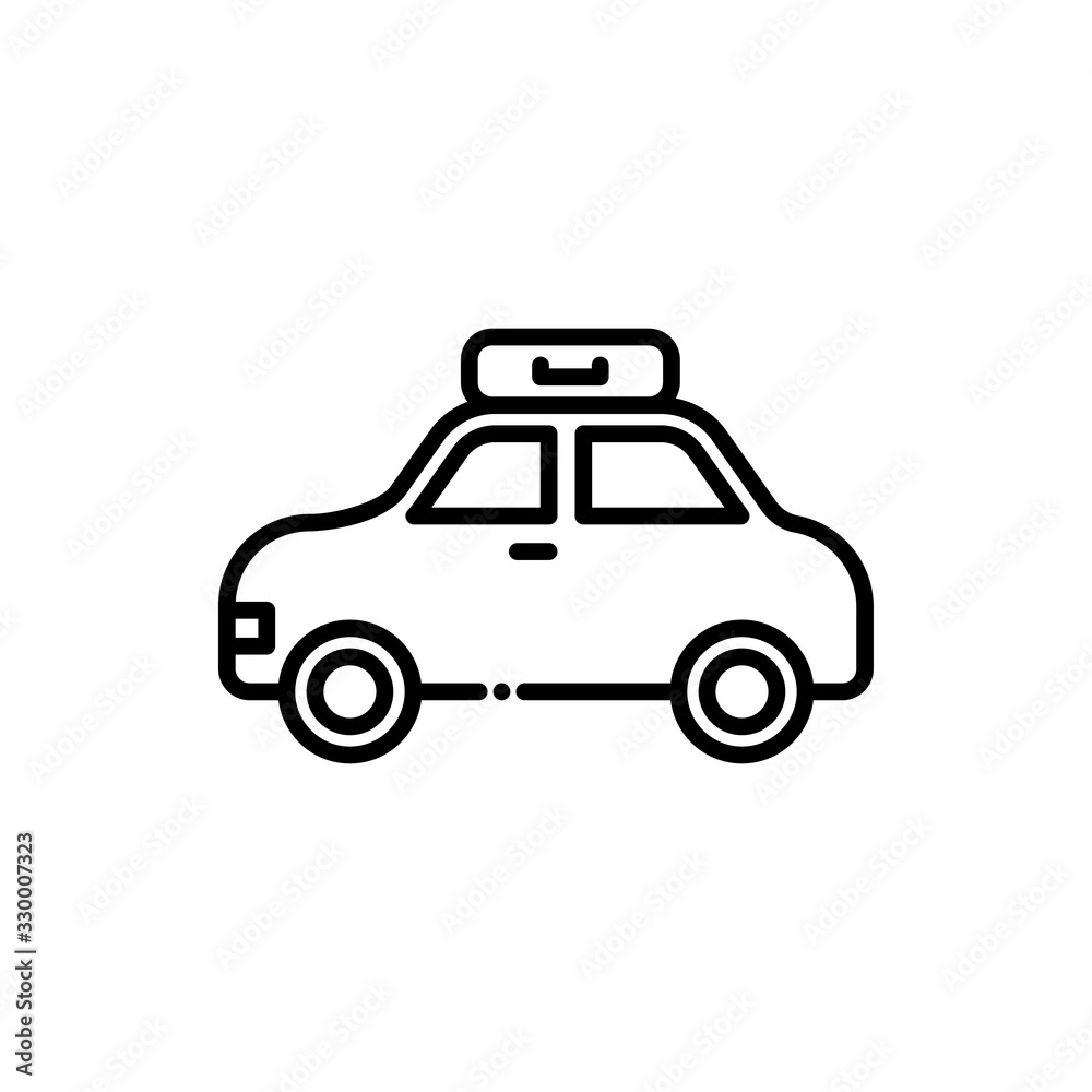 Car  Vector Icon Line style Illustrations.