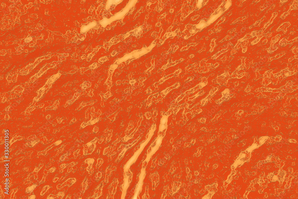 Rough orange background design template of Lush Lava color popular in 2020, gradient texture - CG illustration