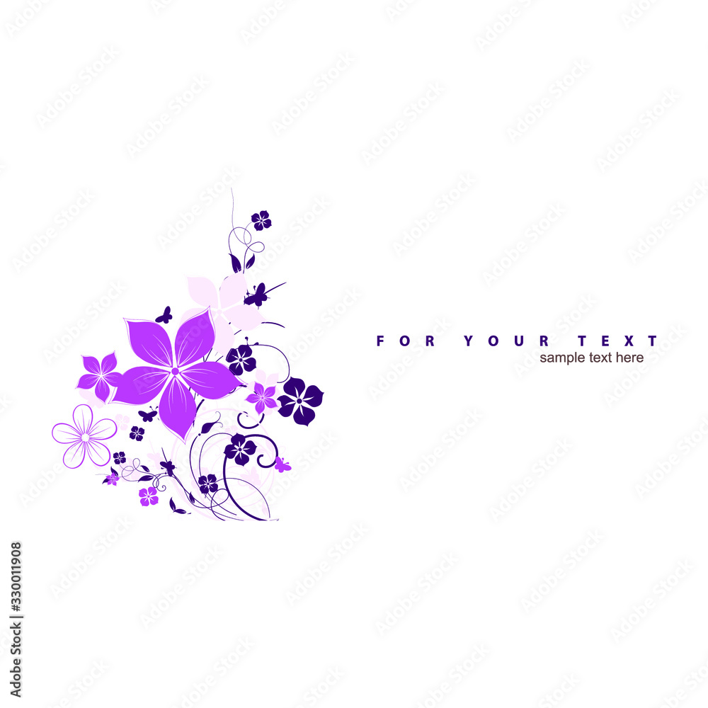 abstract floral background with flowers abstract floral background with flowers