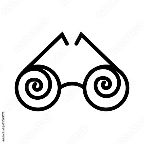 crazy glasses fools day line style icon