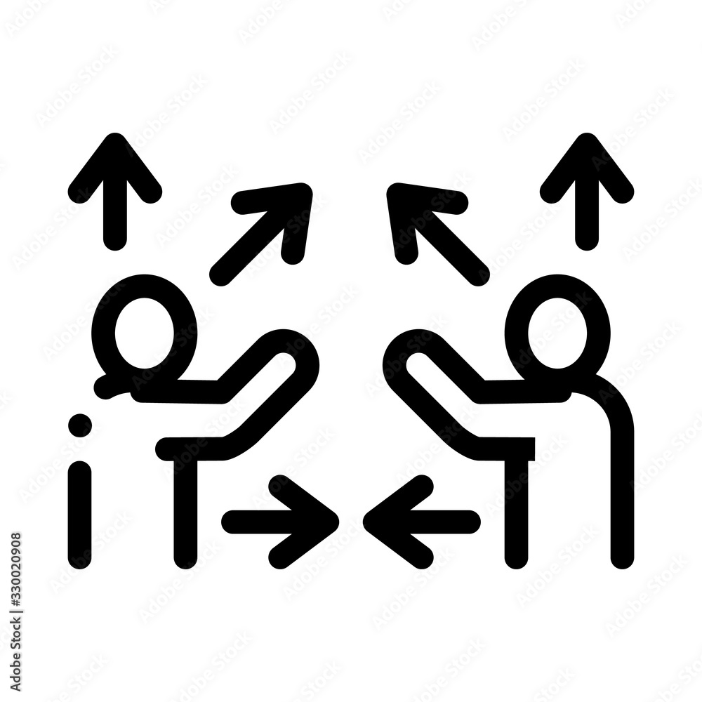 Gesture Battle Icon Vector. Outline Gesture Battle Sign. Isolated Contour Symbol Illustration Gesture Battle Icon Vector. Outline Gesture Battle Sign. Isolated Contour Symbol Illustration