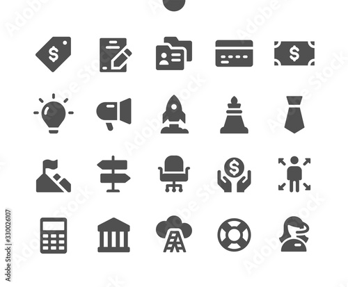 Business v6 UI Pixel Perfect Well-crafted Vector Solid Icons 48x48 Ready for 24x24 Grid for Web Graphics and Apps. Simple Minimal Pictogram