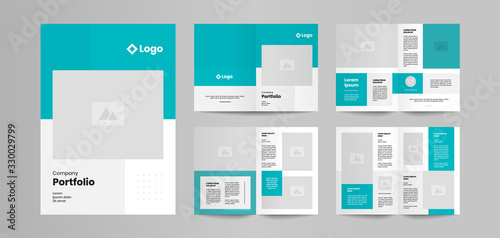 professional company brochure pages design template
