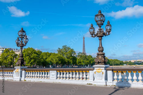 Lanterns on the Alexandre III Paris Bridge © goodman_ekim