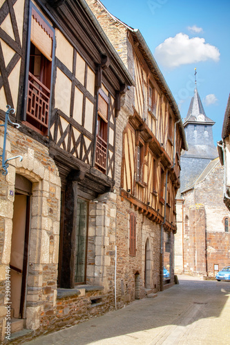 Malestroit. Maison    colombages ancienne  Morbihan  Bretagne
