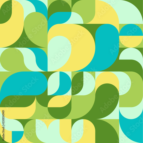 Vector pattern of geometric elements in a modern style for background design, print, social networks, packaging, textile, web.