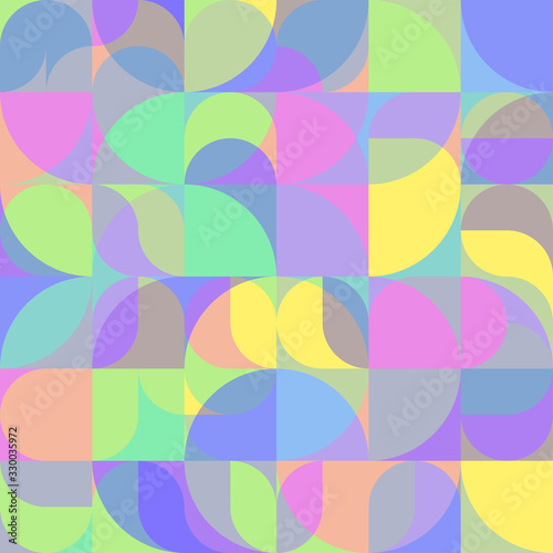 Vector pattern of geometric elements in a modern style for background design, print, social networks, packaging, textile, web.