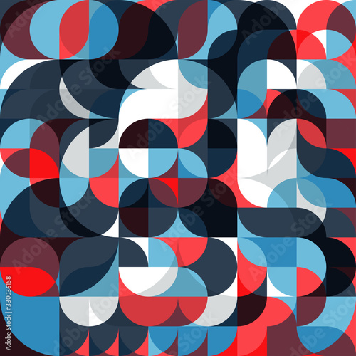 Vector pattern of geometric elements in a modern style for background design, print, social networks, packaging, textile, web.