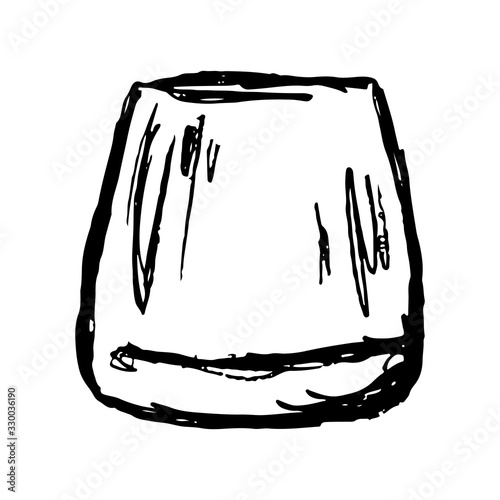 Vector Set of Sketch Cocktails and Alcohol Drinks, bar. beer, wine, whiskey