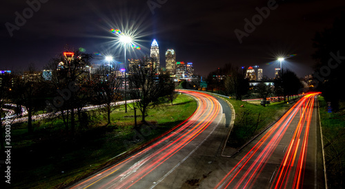 Downtown of Charlotte North Carolina skyline © digidreamgrafix