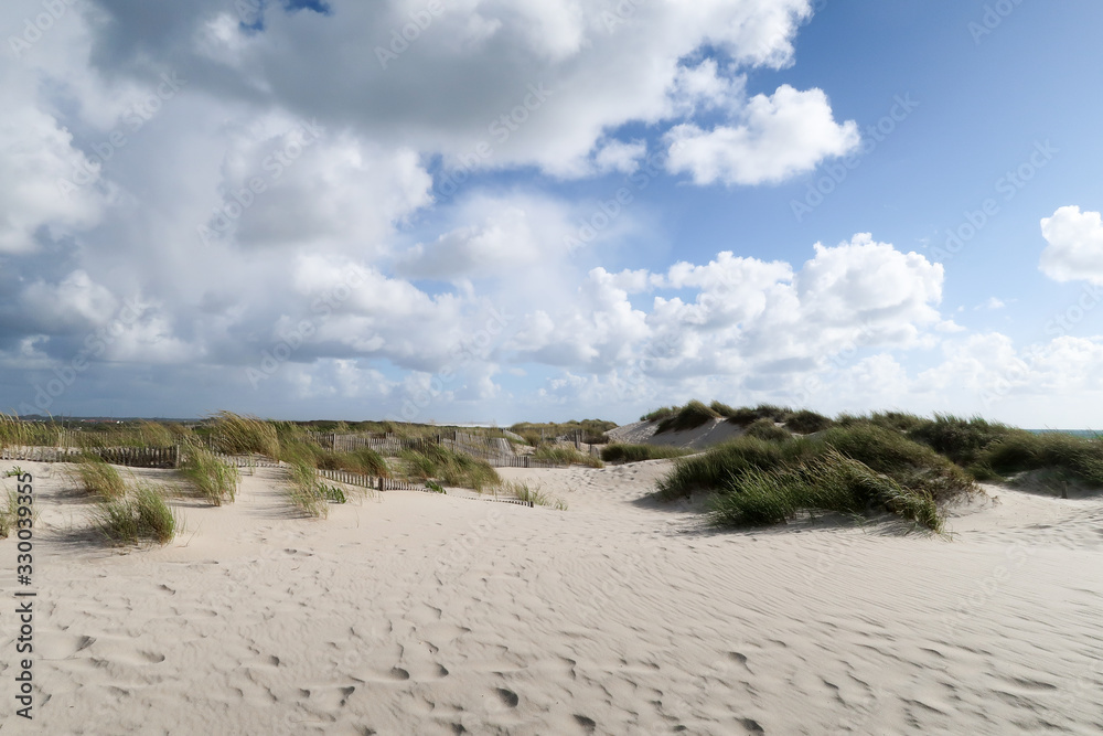 Sandy beaches of the Atlantic ocean in Costa Nova Sandy beaches of the Atlantic ocean in Costa Nova