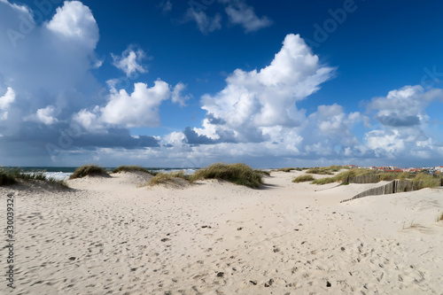 Sandy beaches of the Atlantic ocean in Costa Nova