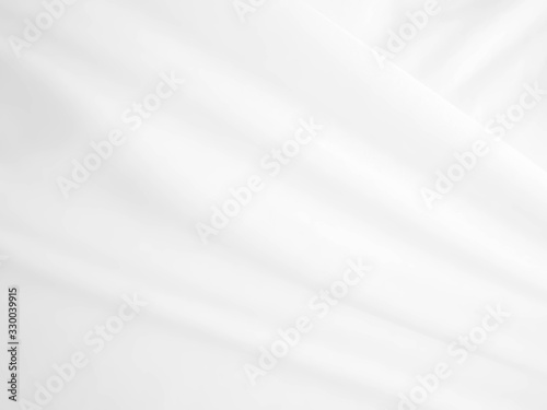 White cloth background abstract with soft waves.white crumpled blanket