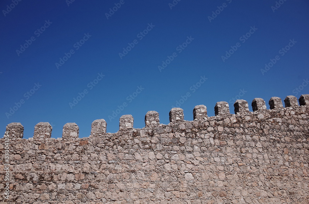 Blue sky and fortress Blue sky and fortress