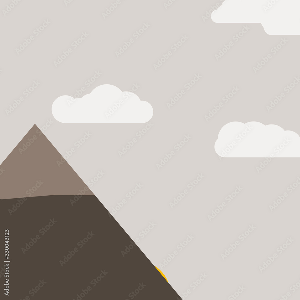 Abstract Random Placed Mountains Panorame Generative Art background illustration Abstract Random Placed Mountains Panorame Generative Art background illustration
