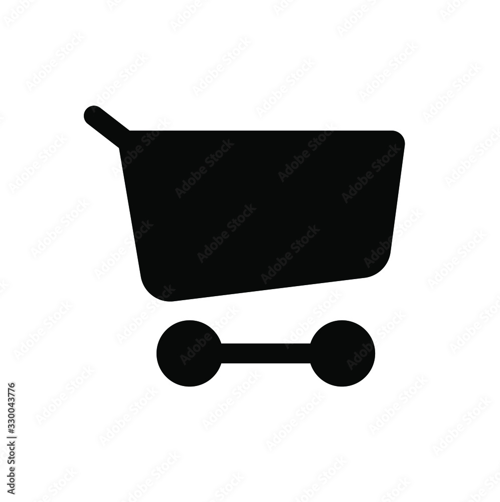 shopping cart isolated on white background