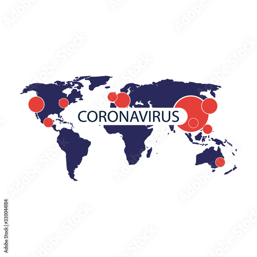Watch Coronavirus Spreading Around the World  Infection Moving Westward from Asia - Design Concept