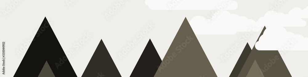 Abstract Random Placed Mountains Panorame Generative Art background illustration Abstract Random Placed Mountains Panorame Generative Art background illustration
