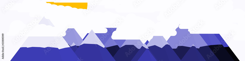 Abstract Random Placed Mountains Panorame Generative Art background illustration Abstract Random Placed Mountains Panorame Generative Art background illustration