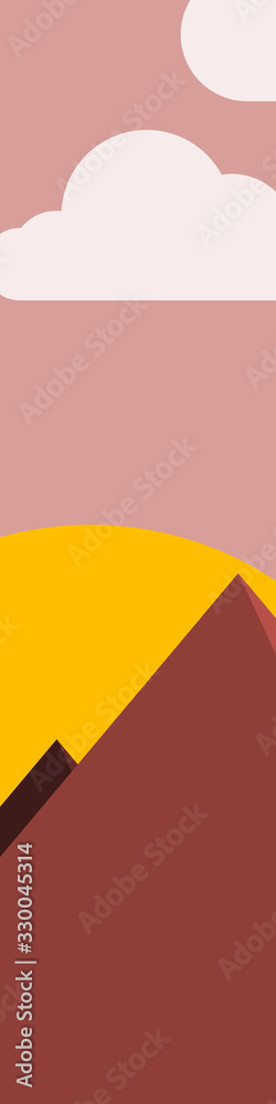 Abstract Random Placed Mountains Panorame Generative Art background illustration Abstract Random Placed Mountains Panorame Generative Art background illustration