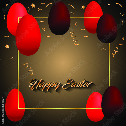 Happy easter background  greeetings for elegant cards, flyer or event invitations. photo