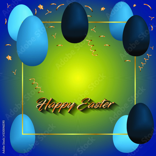 Happy easter background  greeetings for elegant cards, flyer or event invitations. photo