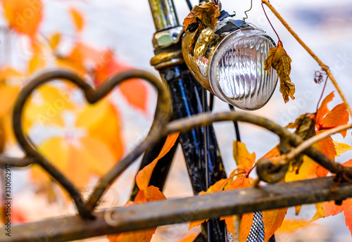 old bike at an old town in austria