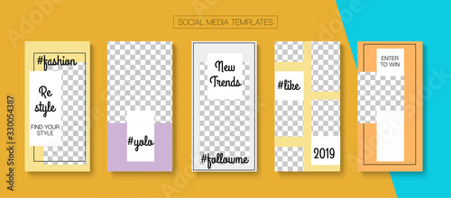 Mobile Stories Vector Collection.