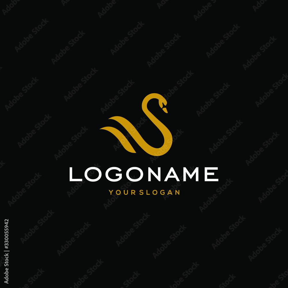 swan logo,goose or duck icon design vector in trendy and abstract luxury line outline style swan logo,goose or duck icon design vector in trendy and abstract luxury line outline style