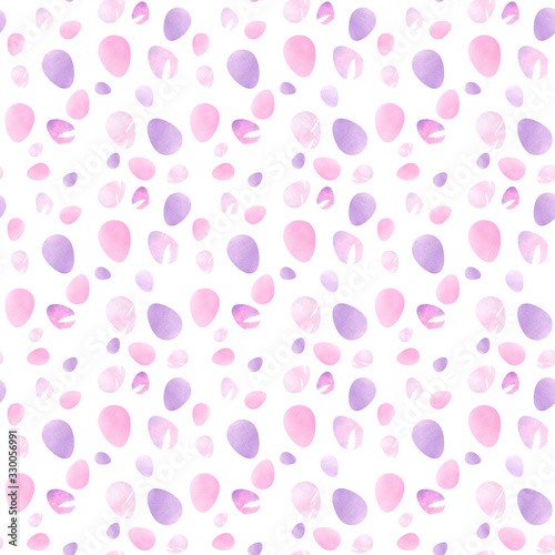 pink background with eggs happy Easter pattern