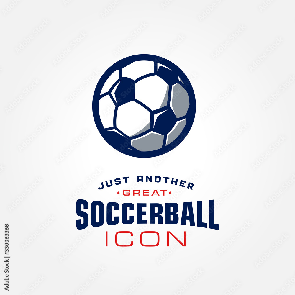 Soccer ball neat and tidy vector icon illustration Soccer ball neat and tidy vector icon illustration