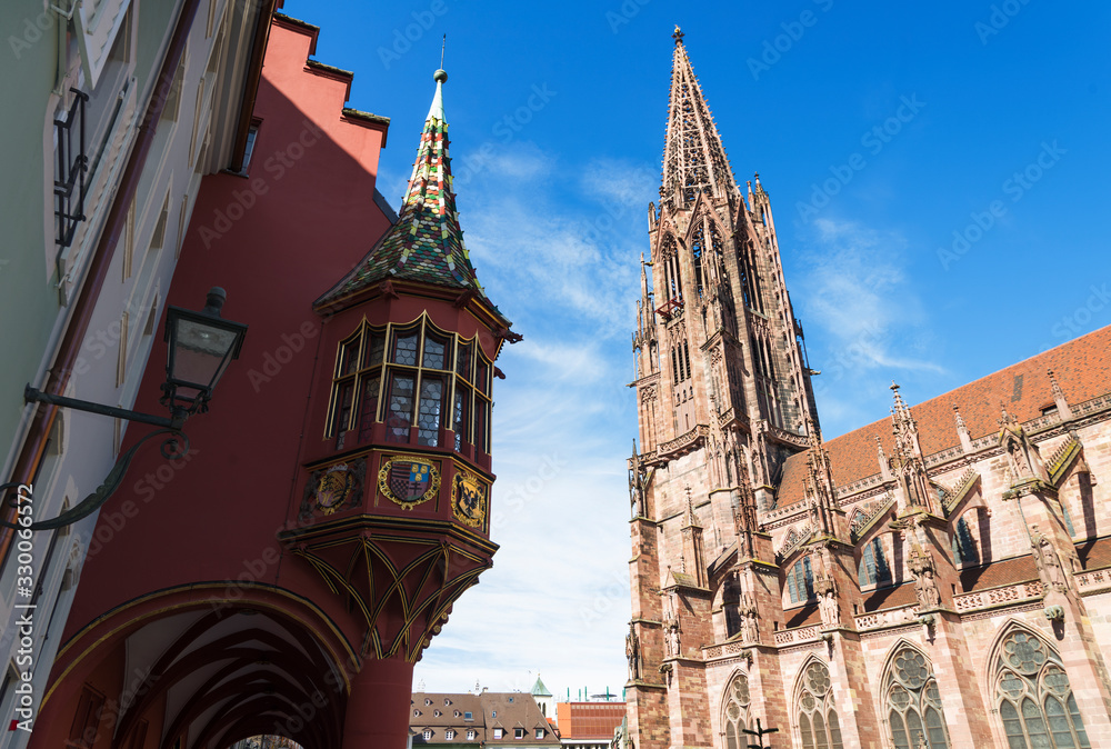 Obraz premium Freiburger Münsterplatz