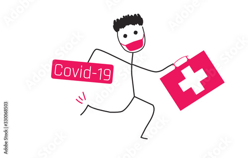 Covid-19 Coronavirus Illustration © CURIOS