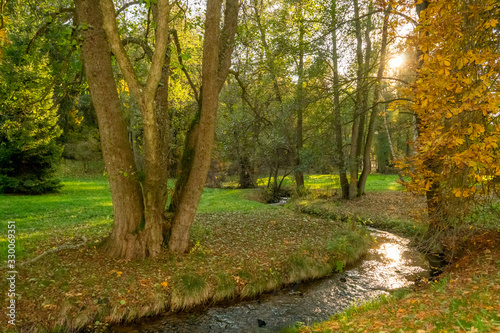 Fototapeta Naklejka Na Ścianę i Meble -  idyllic landscape in the autumn