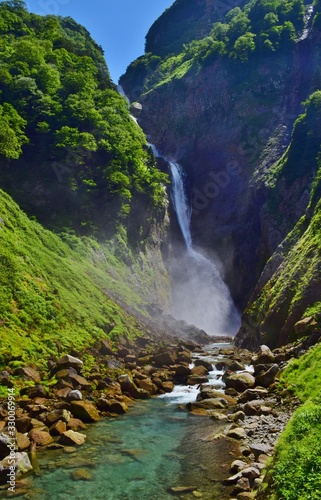 称名滝　夏景色