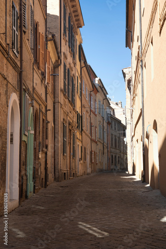 Fototapeta Naklejka Na Ścianę i Meble -  Street of Macerata, Marches, Italy