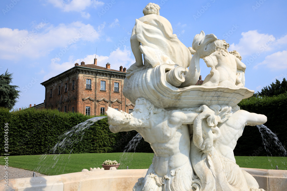 Lainate (MI), Italy - June 16, 2018: Villa Litta Borromeo Visconti park, Lainate, Milan, Lombardy, Italy