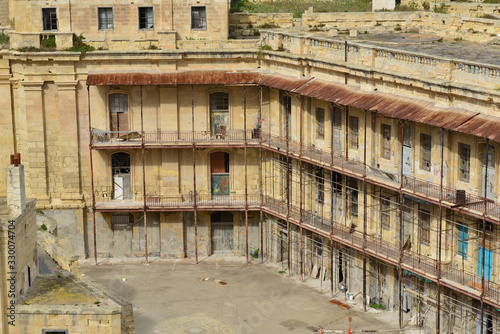 The ruins at Fort St Elmo in Malta.